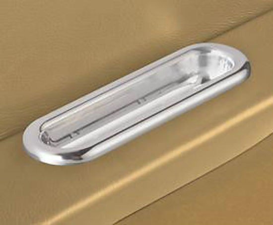 Lokar LK-IDP-2005   Oval Arm Rest Door Pull Polished Billet Aluminium Pair