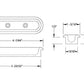 Lokar | LK-IDP-2005 | Oval Arm Rest Door Pull Polished Billet Aluminium Pair