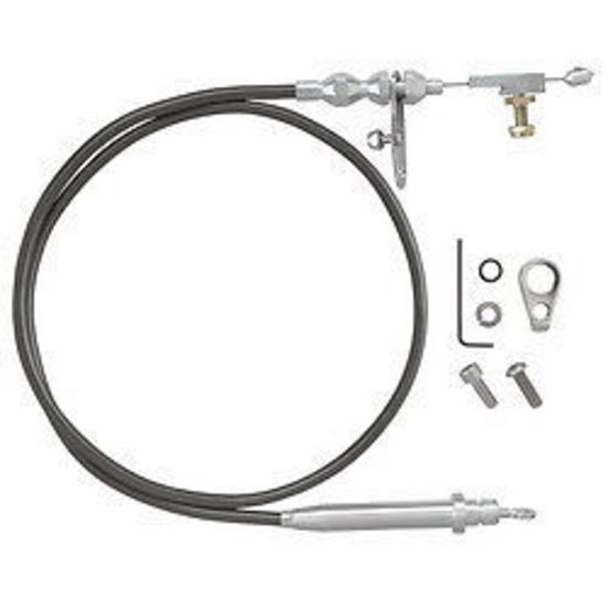 Lokar LK-KD-20C4U  Stainless Steel Kickdown Cable Black Ford C4 Transmission