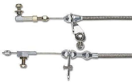 Lokar LK-KD-20PGHT  Braided S/Steel Kickdown Cable Kit  For Gm Powerglide Trans