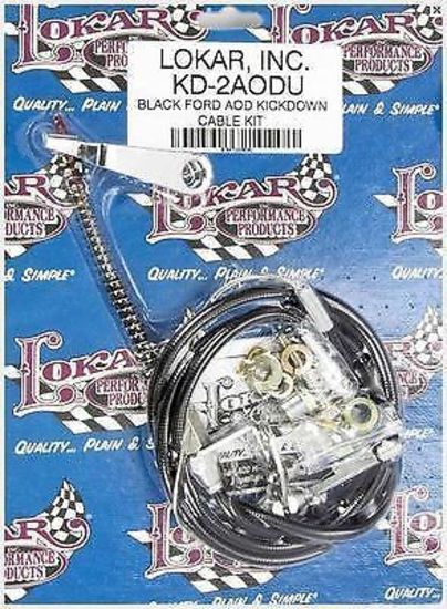 Lokar LK-KD-2AODU   Ford Aod Stainless Steel Kickdown Cable Kit Transmission
