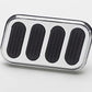 Lokar LK-SG-6008  Chrome Steel Brake Pedal Pad W/ Rubber Insert