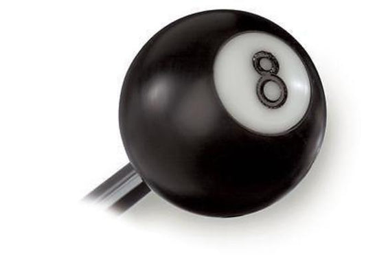 Lokar LK-SK-6850  Black Eight Ball Automatic Shift Knob 3/8-16 & 3/8-24 Threads