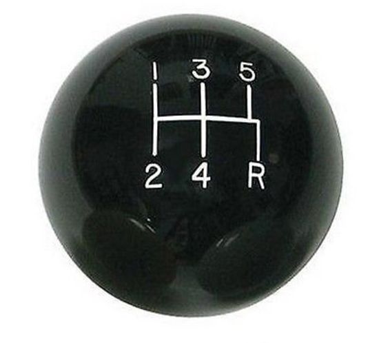 Lokar LK-SK-6876  5-Speed Manual Black 2" Gear Knob 3/8-24 & 3/8-16 Threads
