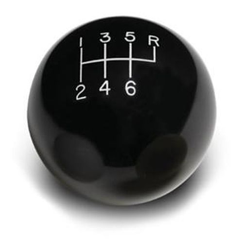Lokar LK-SK-6877  6-Speed Manual Black 2" Gear Knob 3/8-24 & 3/8-16 Threads