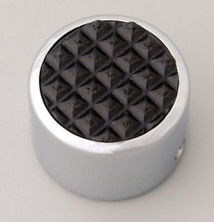 Lokar LK-SPO-6072  Round Chrome Steel Dimmer Switch Cover W/ Rubber Insert