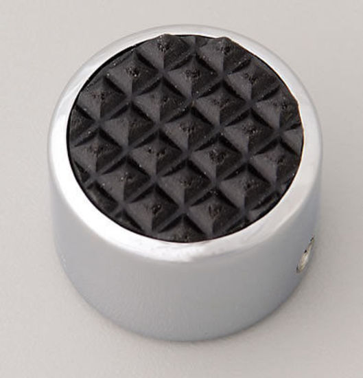 Lokar LK-SPO-6072  Round Chrome Steel Dimmer Switch Cover W/ Rubber Insert