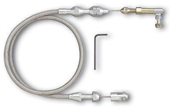 Lokar LK-TC-1000HT   Hi-Tech Braided Stainless Throttle Cable 24" Long
