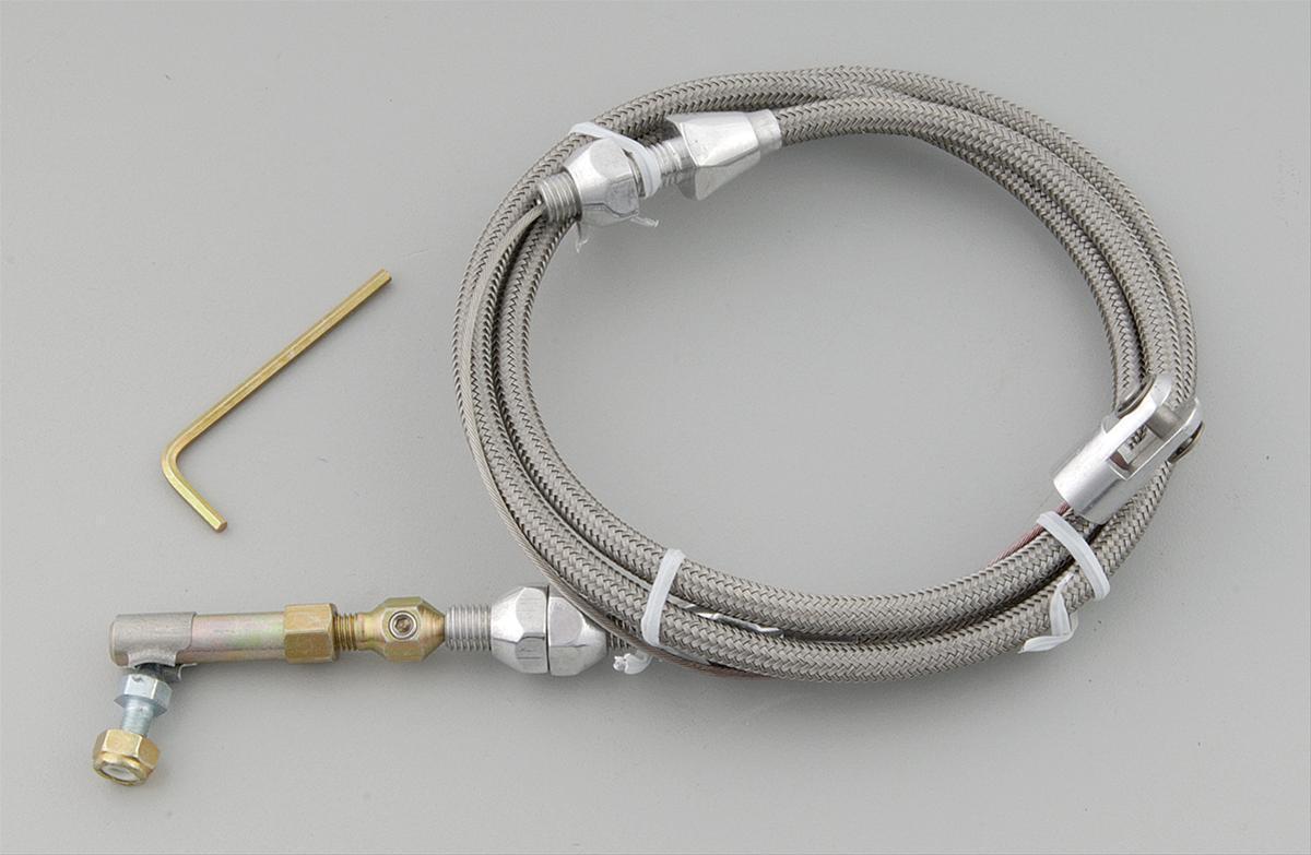 Lokar LK-TCP-1000HT36  Hi-Tech Universal 36" Long Throttle Cable Kit Polished