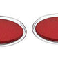 Lokar LK-TL-1910   Standard Oval Led Tail Lights Chromed Billet Aluminium Pair