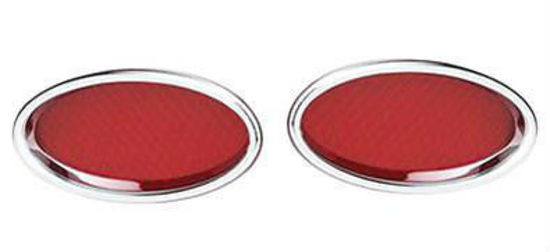 Lokar LK-TL-1910   Standard Oval Led Tail Lights Chromed Billet Aluminium Pair