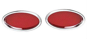 Lokar LK-TL-1910   Standard Oval Led Tail Lights Chromed Billet Aluminium Pair