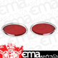 Lokar LK-TL-1910   Standard Oval Led Tail Lights Chromed Billet Aluminium Pair