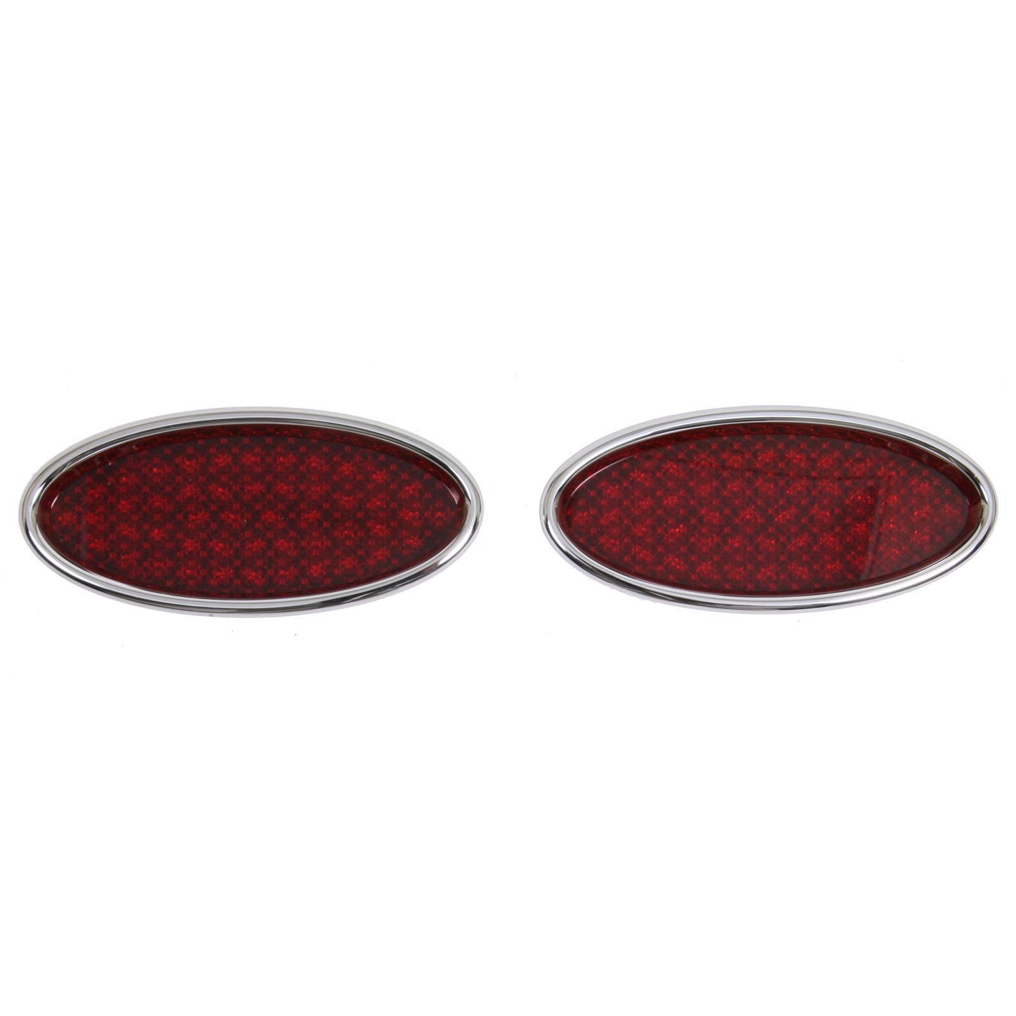 Lokar LK-TL-1911  Billet Oval Led Tailights 3" H X 6-1/2" L Chromed