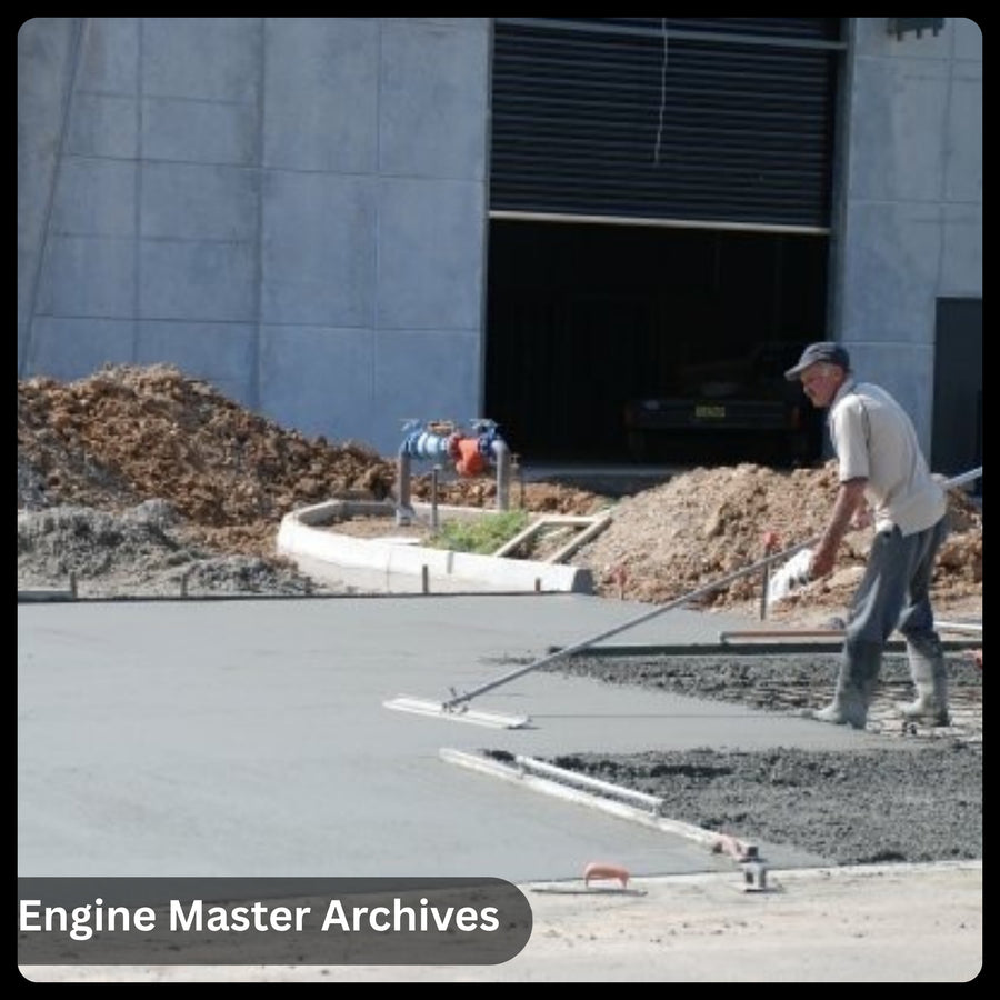 Work underway outside the workshop