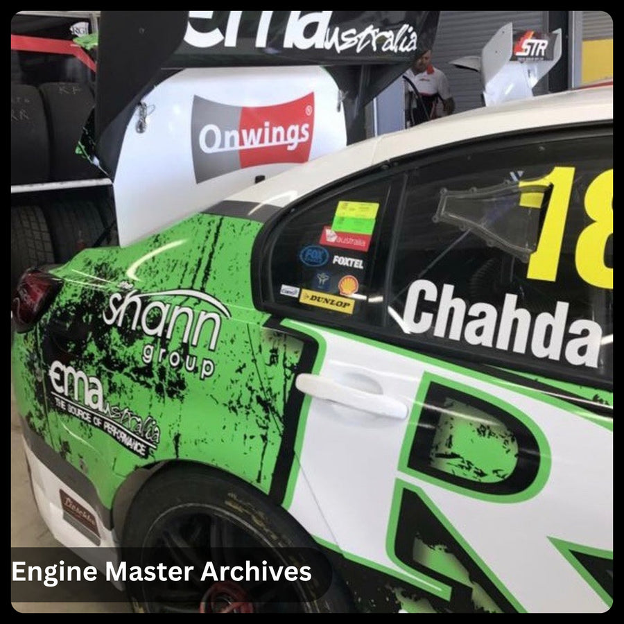 On the race car