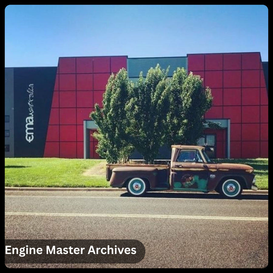 A classic parked outside Engine Master