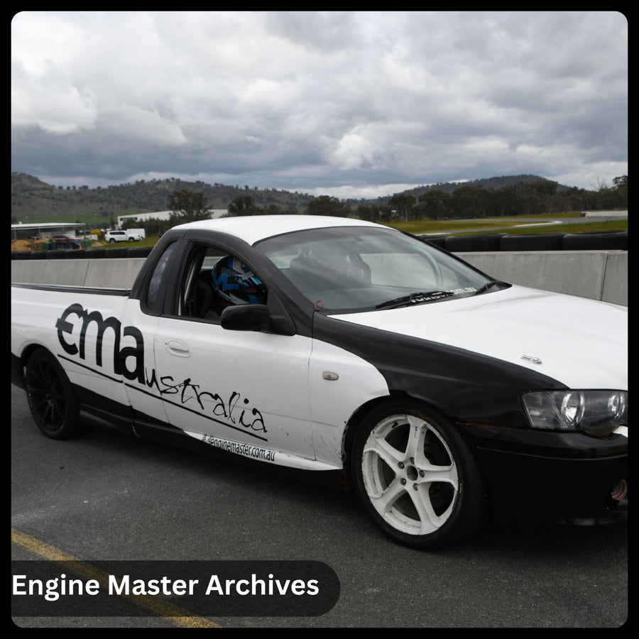 The Engine Master car on the road
