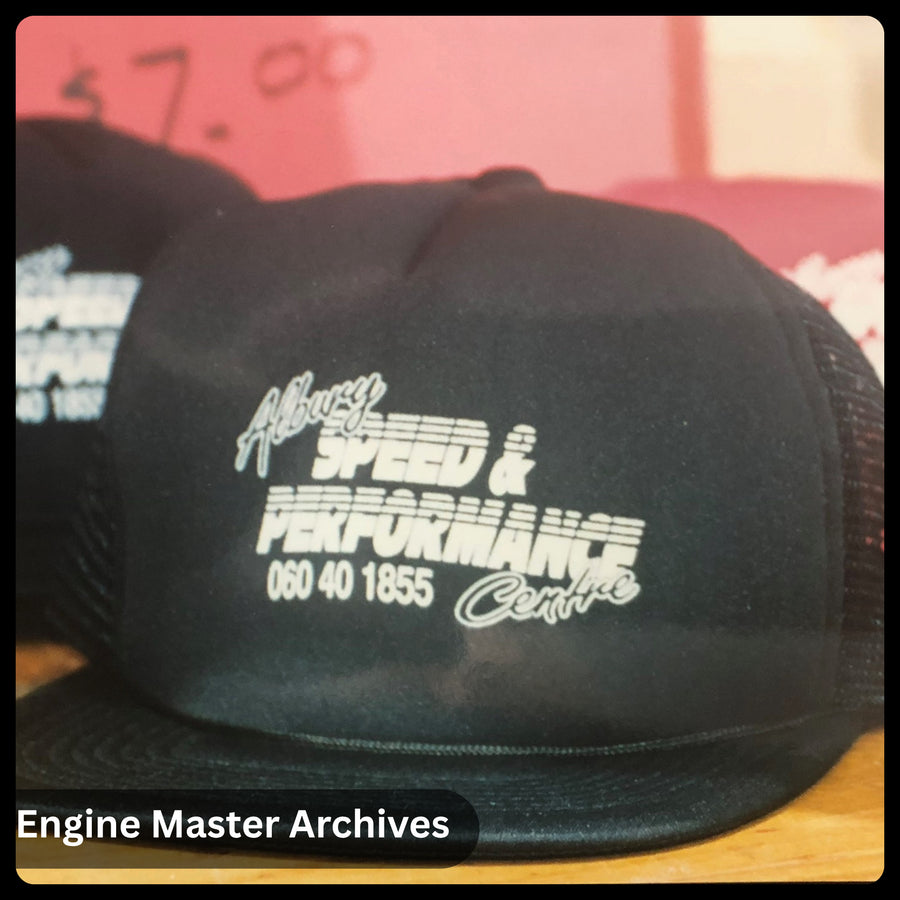 An original Albury Speed & Performance cap