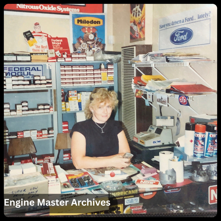 Behind the parts counter
