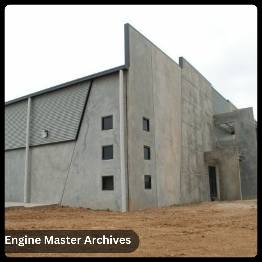 The workshop building taking shape