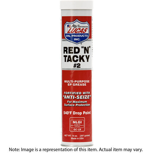 Lucas Oils LUS-10005-10 Red "N" Tacky Grease 14.0 OZ Cartridge