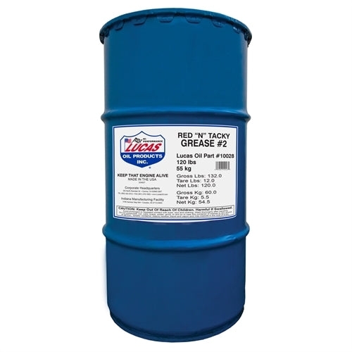 Lucas Oils LUS-10028 Red "N" Tacky Grease 1 120 lb Keg