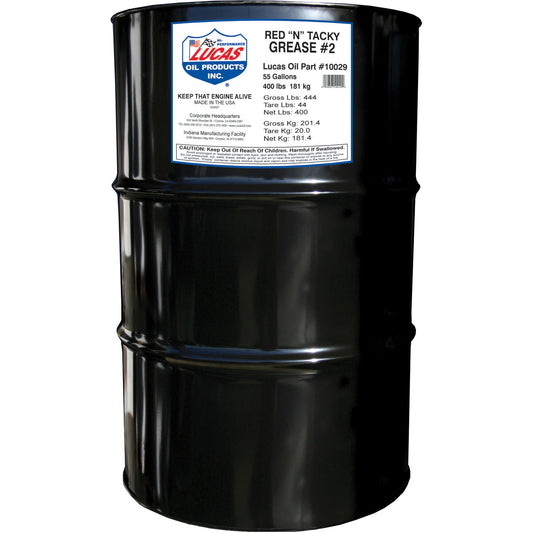 Lucas Oils LUS-10029 Red "N" Tacky Grease 1 400 lb Drum