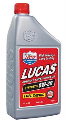 Lucas Oils LUS-10082 Synthetic SAE 5W-20 API SN Plus Motor Oil 1 Quart