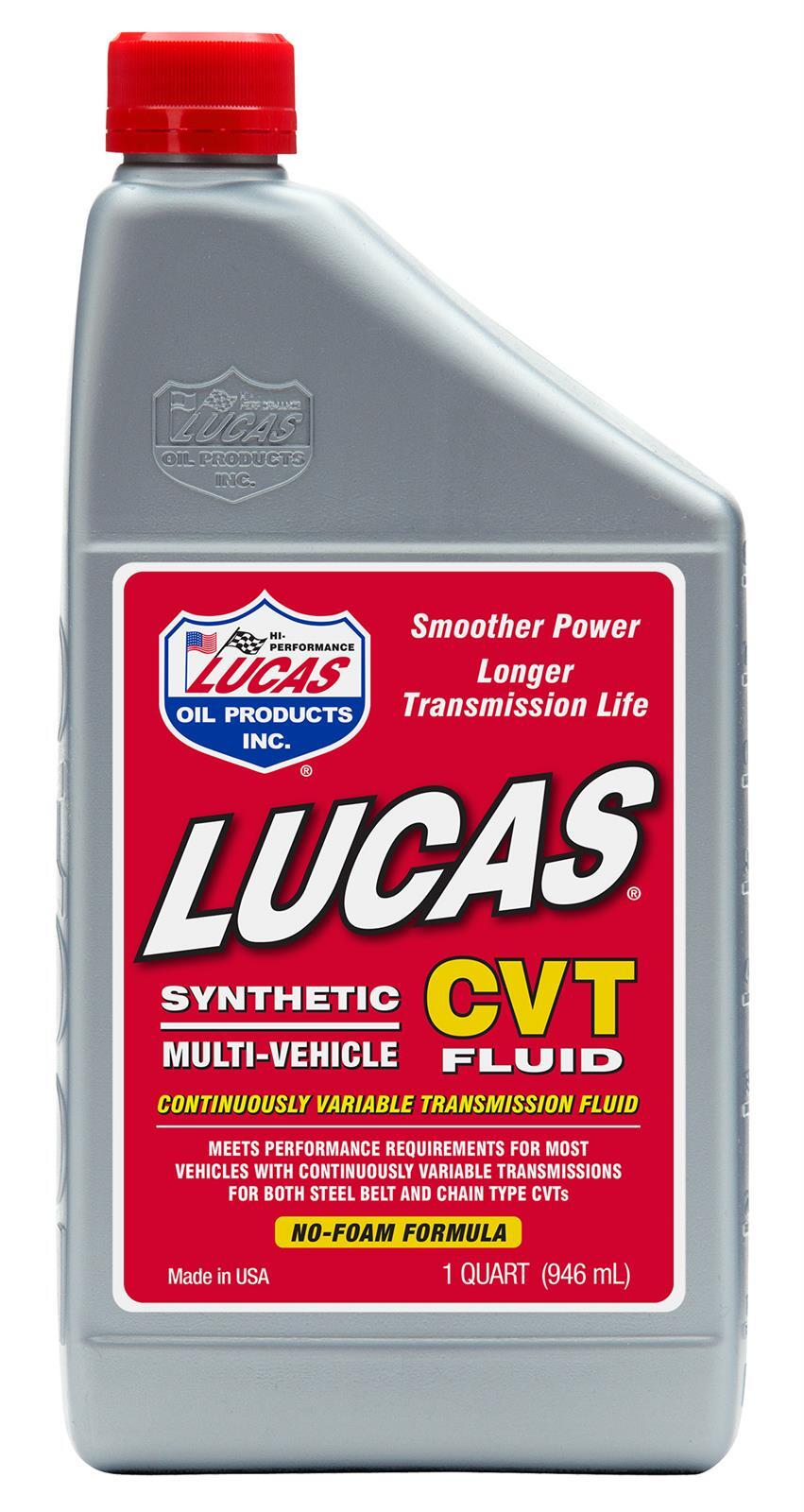 Lucas Oils LUS-10111 Synthetic CVT Transmission Fluid 1 Quart