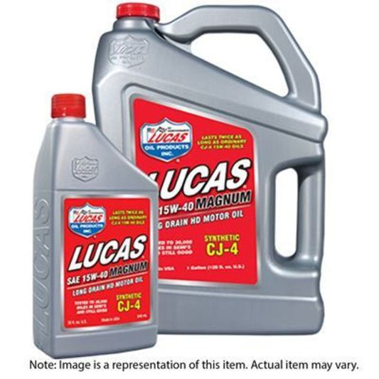 Lucas Oils LUS-10299 Synthetic SAE 15W-40 CJ-4 Truck Oil 1 Gallon