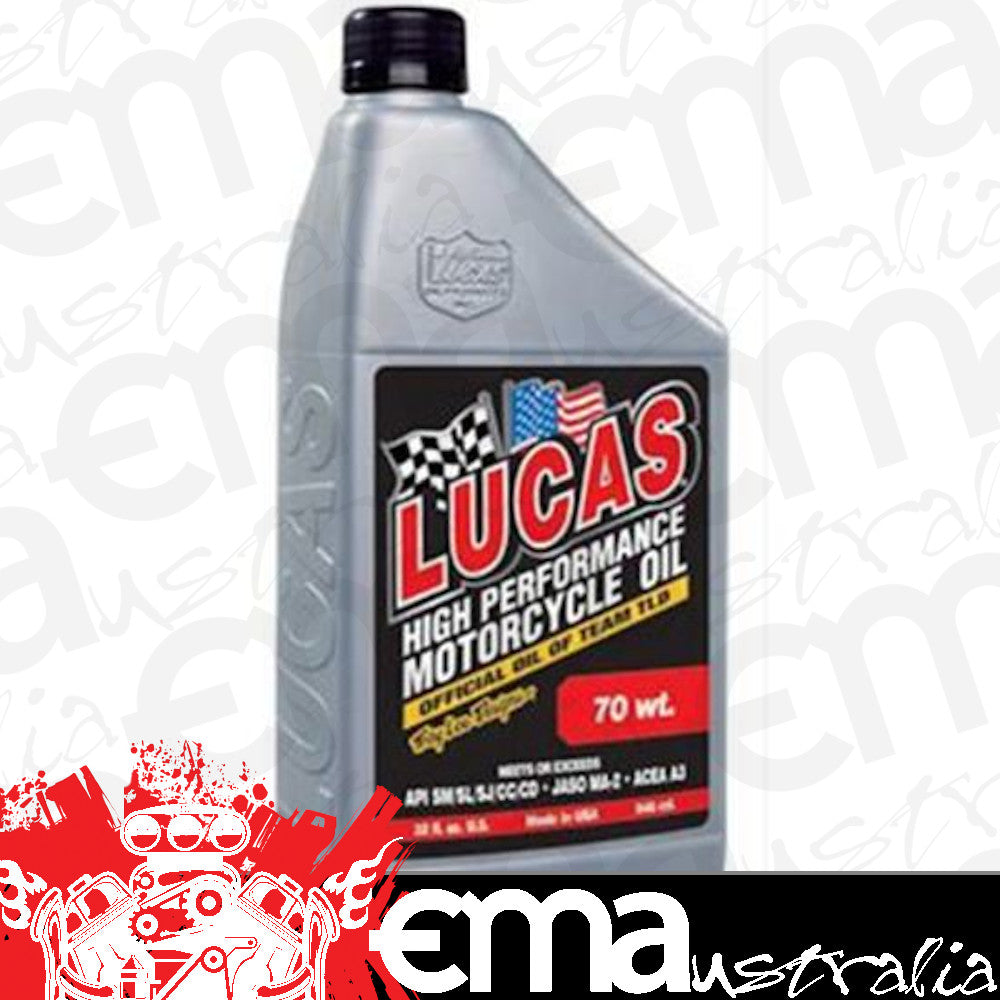 Lucas Oils LUS-10714 70 wt. Motorcycle Oil 1 Quart