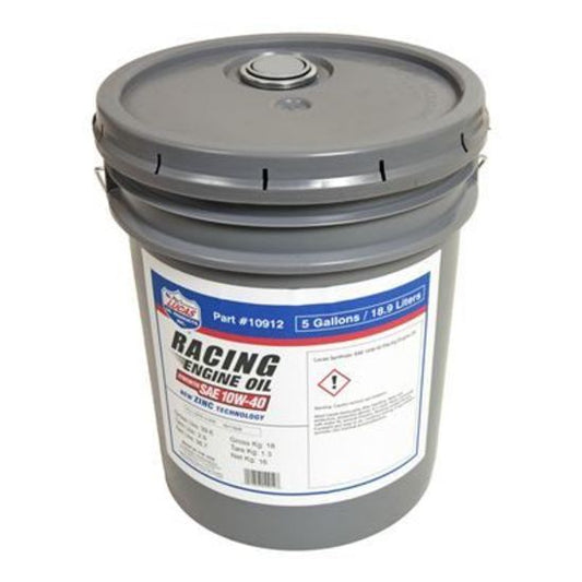 Lucas Oils LUS-10912 Synthetic SAE 10W-40 Racing Motor Oil 5 Gallon Pail