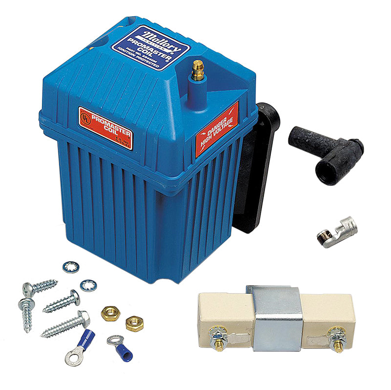 Mallory Ignition MA29440M Mallory Marine Promaster Classic Series Coil 55000 Volts suit Points Oe Electronic Ignition