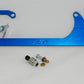 AED AED6601B Billet Throttle Bracket & Spring Holley 4150 Fits Ford Cable Blue