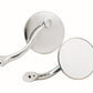 Mr Gasket MG-8218GMRG 4" Swan Neck Mirrors Polished Stainless Steel