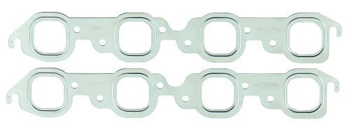 Mr Gasket MG4816G Stainless Steel Exhaust Gasket Square Port 1.85"W X 1.90"H (Suit Chevy Big Block w/ Stock Cast Iron Heads)
