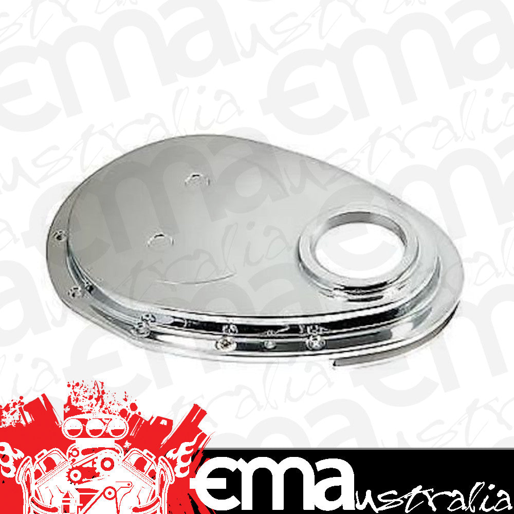 Mr Gasket MG9105G Polished Aluminium Timing Cover Chev Small Block 262-400