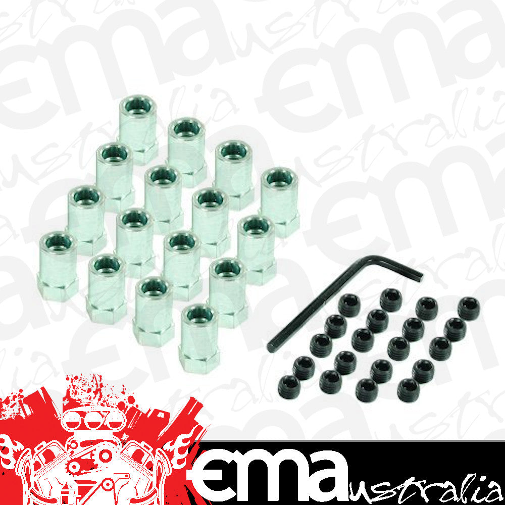 Mr Gasket MG921 Sure-Lock Rocker Arm Nuts .670" Shank Od 7/16" Stud Size Bright Zinc Finish Big Block Chevy