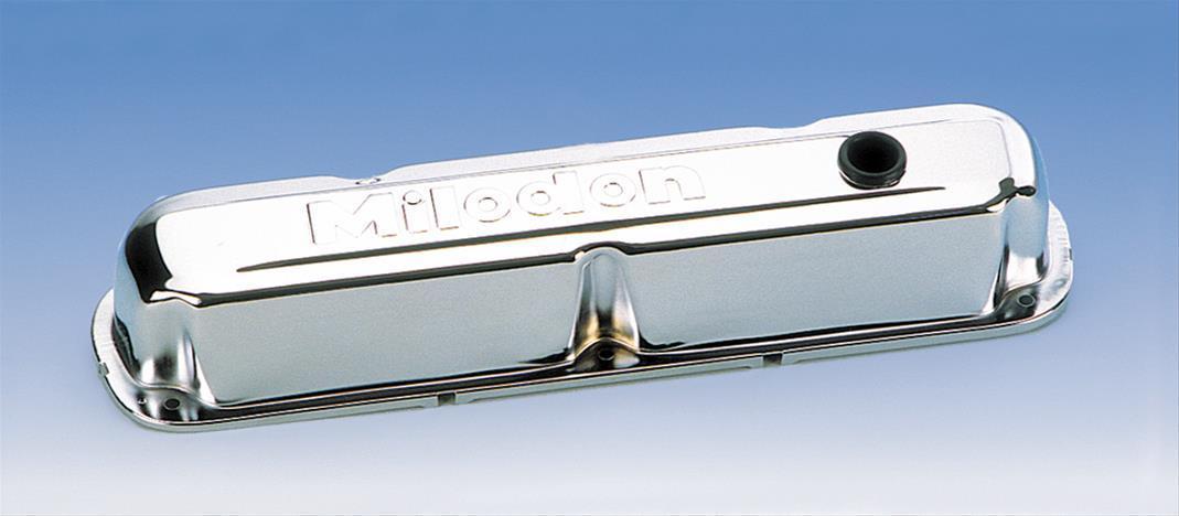 Milodon MIL85535 Chrysler Small Block Tall Chrome Valve Covers