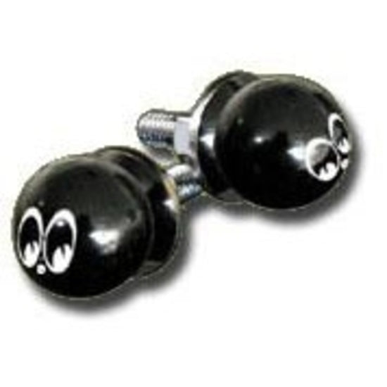 Mooneyes MNAA113MQ License Plate Bolts Black Moon Ball