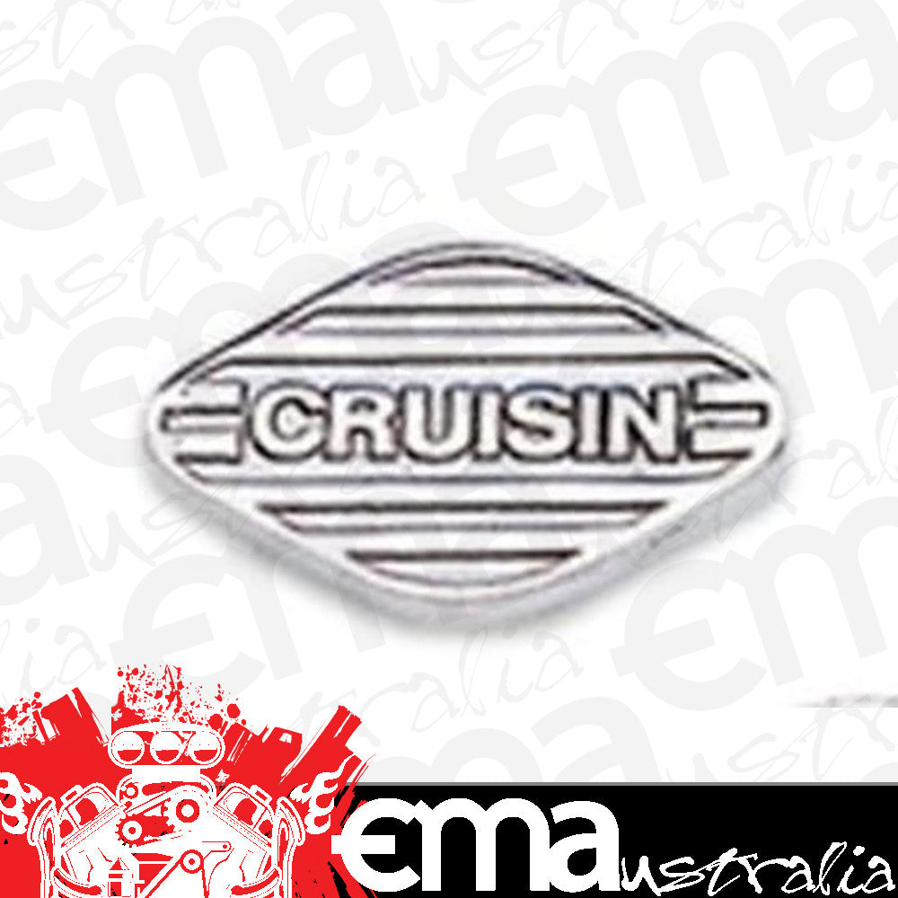 Mooneyes MNAA21440CR Polished Lake Pipe Covers w/ Cruisin Logo