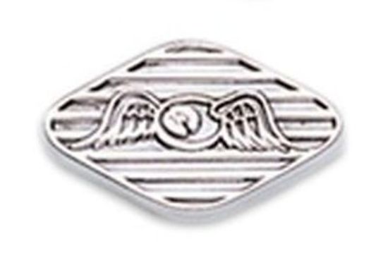 Mooneyes MNAA21440FE Polished Lake Pipe Covers w/ Flying Eye Logo