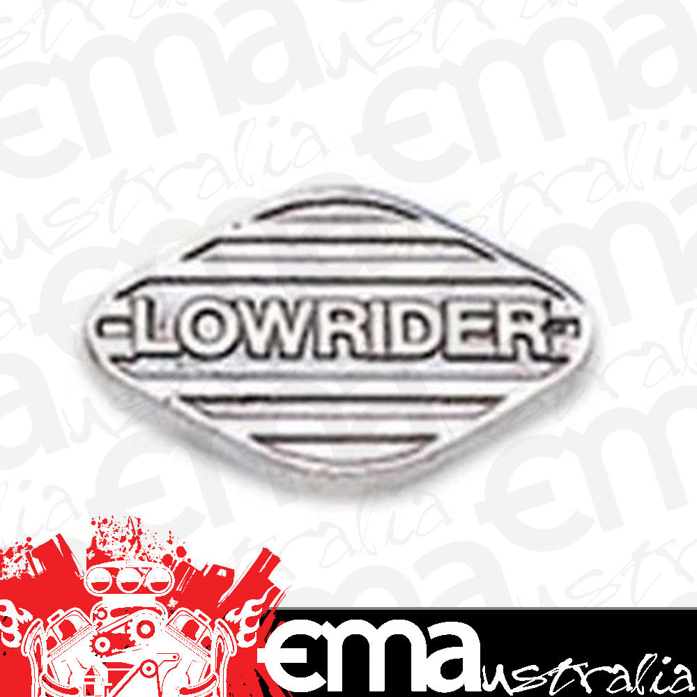 Mooneyes MNAA21440LR Polished Lake Pipe Covers w/ Lowrider Logo