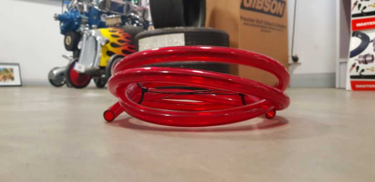 Mooneyes MNAF4126 Ruby Red 3/8" Fuel Line