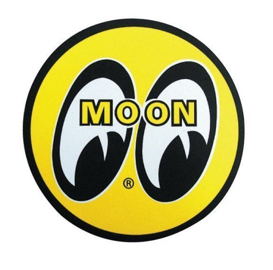 Mooneyes MNMG515YE Logo Round Mouse Pad 8" Round Yellow / Black