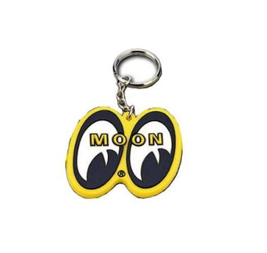 Mooneyes MNMKR026 Keychain Yellow w/ Eye Shaped Logo