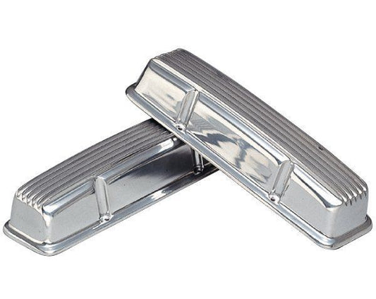 Mooneyes MNMP649 Original Finned Aluminium Valve Covers suit 1957-84 Chev SB