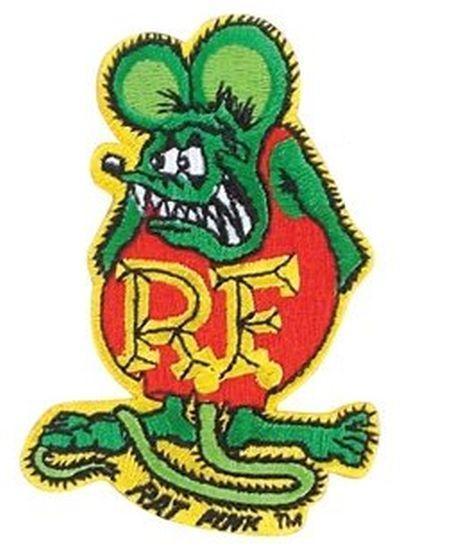 Mooneyes MNRP011GR Rat Fink Sew-On Patch Green 3.75" High