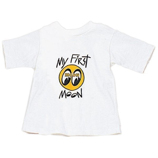 Mooneyes MNTMB150Wx White "My First Moon" T-Shirt 6 Months Old